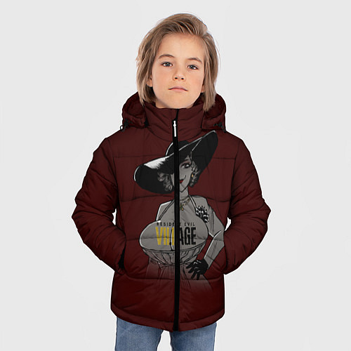 Зимняя куртка для мальчика RE Village Леди Димитреску / 3D-Черный – фото 3