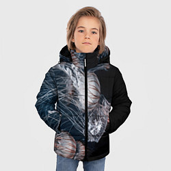Куртка зимняя для мальчика Медузы, цвет: 3D-черный — фото 2