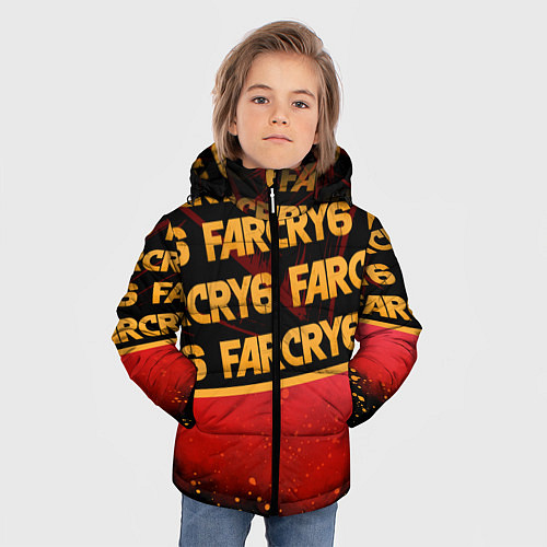 Зимняя куртка для мальчика Far Cry 6 / 3D-Черный – фото 3