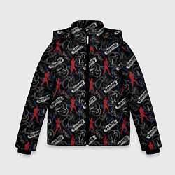 Куртка зимняя для мальчика Бокс, цвет: 3D-черный