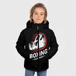 Куртка зимняя для мальчика Бокс, цвет: 3D-светло-серый — фото 2