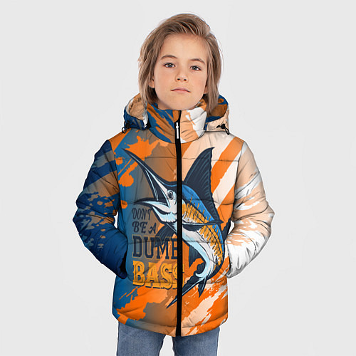 Зимняя куртка для мальчика Туристическая рыбалка / 3D-Черный – фото 3