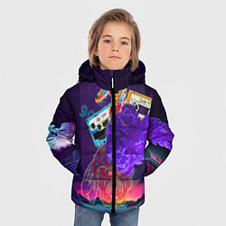 Куртка зимняя для мальчика Ретро 90-е, цвет: 3D-красный — фото 2
