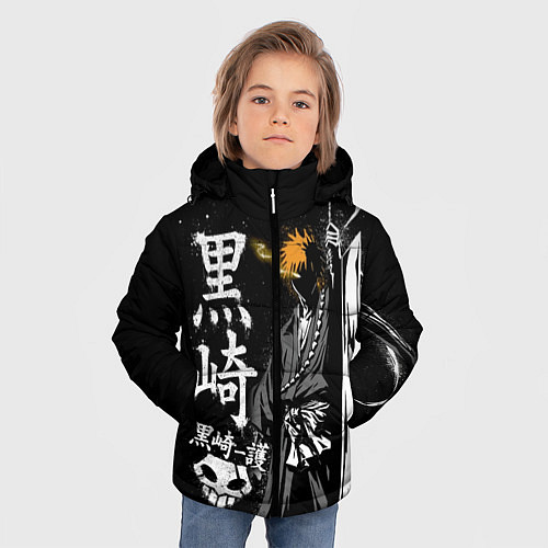 Зимняя куртка для мальчика Bleach, Ичиго с мечом / 3D-Черный – фото 3