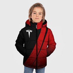 Куртка зимняя для мальчика TESLA MOTORS ТЕСЛА, цвет: 3D-красный — фото 2