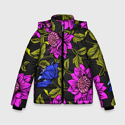 Зимняя куртка для мальчика Цветочный Паттерн