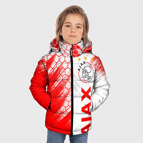 Зимняя куртка для мальчика FC AJAX AMSTERDAM ФК АЯКС / 3D-Черный – фото 3