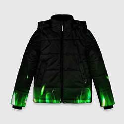 Зимняя куртка для мальчика Зеленый огонь