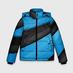 Куртка зимняя для мальчика Blue Sport Style, цвет: 3D-черный