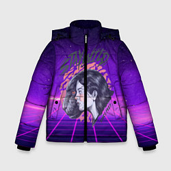 Куртка зимняя для мальчика Девушка - пантера StayWild, цвет: 3D-черный