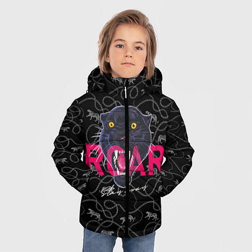 Зимняя куртка для мальчика Осьминог напал на водолаза / 3D-Черный – фото 3