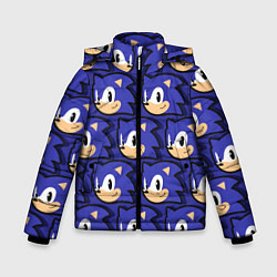 Куртка зимняя для мальчика Sonic pattern, цвет: 3D-черный