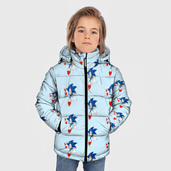 Куртка зимняя для мальчика Sonics dance, цвет: 3D-светло-серый — фото 2