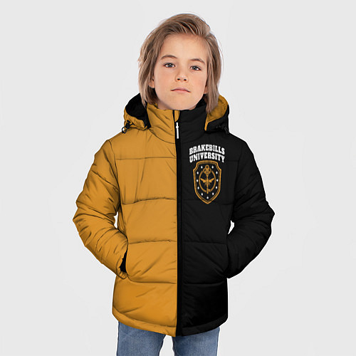 Зимняя куртка для мальчика Brakebills University / 3D-Черный – фото 3