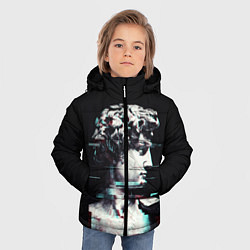 Куртка зимняя для мальчика David Glitch, цвет: 3D-черный — фото 2