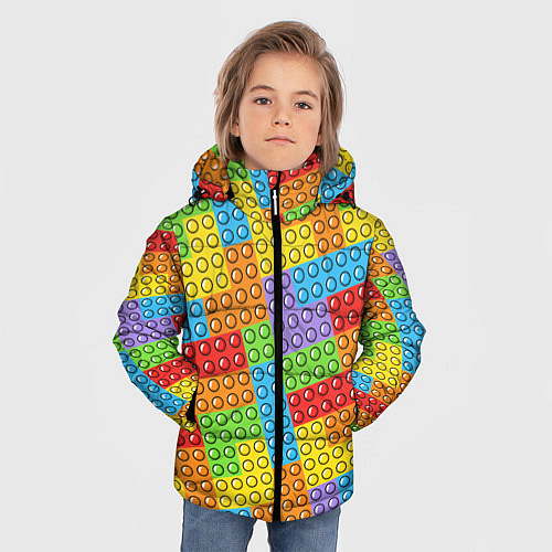 Зимняя куртка для мальчика POP IT SIMPLE DIMPLE / 3D-Черный – фото 3