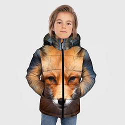 Куртка зимняя для мальчика Хитрая лисица, цвет: 3D-черный — фото 2