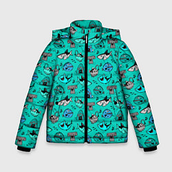 Зимняя куртка для мальчика Морские рыбки