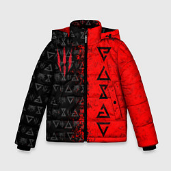 Куртка зимняя для мальчика THE WITCHER 9, цвет: 3D-красный