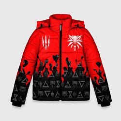 Куртка зимняя для мальчика THE WITCHER 5, цвет: 3D-черный