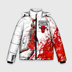Куртка зимняя для мальчика CHICAGO BULLS 9, цвет: 3D-черный