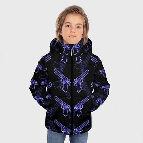 Зимняя куртка для мальчика Desert Eagle / 3D-Черный – фото 3