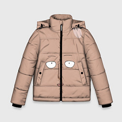 Куртка зимняя для мальчика Сайтама One-Punch Man, цвет: 3D-светло-серый