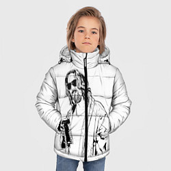 Куртка зимняя для мальчика Большой Лебовски Big Lebowski, цвет: 3D-красный — фото 2