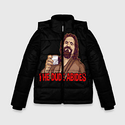 Куртка зимняя для мальчика The Dude Abides Lebowski, цвет: 3D-черный