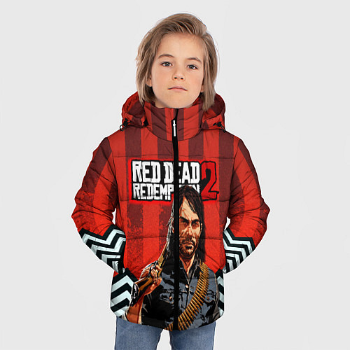 Зимняя куртка для мальчика Бандит дикого запада RDR 2 / 3D-Черный – фото 3
