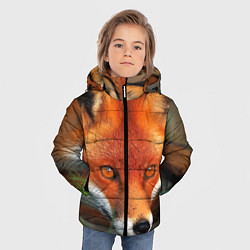 Куртка зимняя для мальчика Лисица охотница, цвет: 3D-черный — фото 2