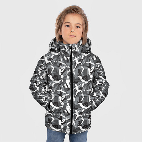 Зимняя куртка для мальчика Гимнастика / 3D-Черный – фото 3
