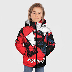 Куртка зимняя для мальчика БЕРСЕРК red красный, цвет: 3D-черный — фото 2