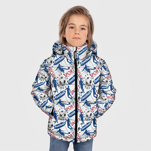 Зимняя куртка для мальчика Football / 3D-Черный – фото 3