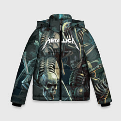 Куртка зимняя для мальчика Metallica Metal Skull, цвет: 3D-черный