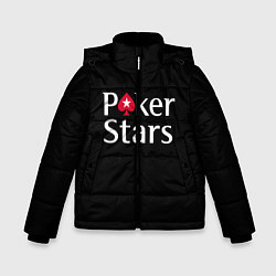 Куртка зимняя для мальчика Poker Stars, цвет: 3D-черный