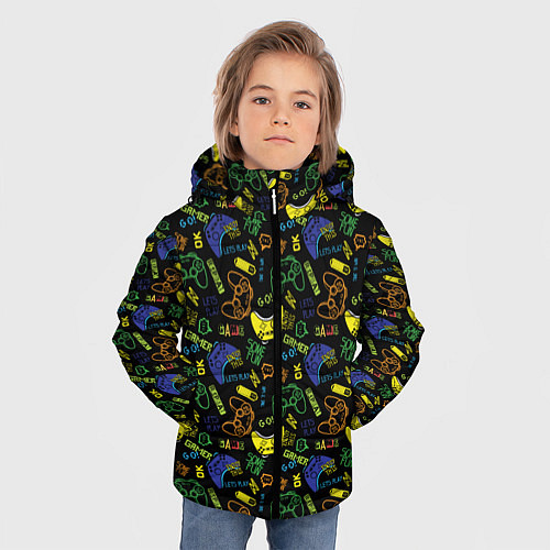 Зимняя куртка для мальчика Игроман / 3D-Черный – фото 3