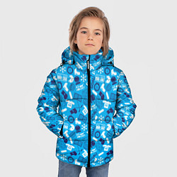 Куртка зимняя для мальчика Хоккей, цвет: 3D-красный — фото 2