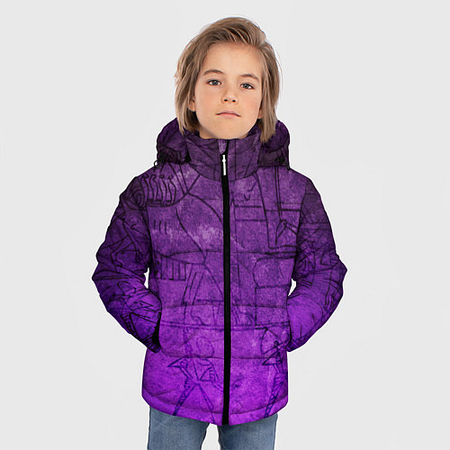 Зимняя куртка для мальчика Египет 3D / 3D-Черный – фото 3