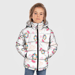 Куртка зимняя для мальчика Радужные Единороги, цвет: 3D-светло-серый — фото 2