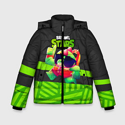 Куртка зимняя для мальчика Плохиш Базз Buzz Brawl Stars, цвет: 3D-красный