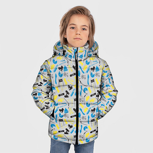 Зимняя куртка для мальчика WINTER SPORTS / 3D-Черный – фото 3