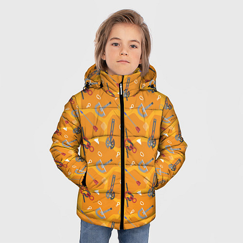 Зимняя куртка для мальчика Снаряжение Альпиниста / 3D-Черный – фото 3
