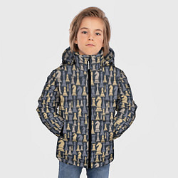 Куртка зимняя для мальчика Шахматист, цвет: 3D-черный — фото 2