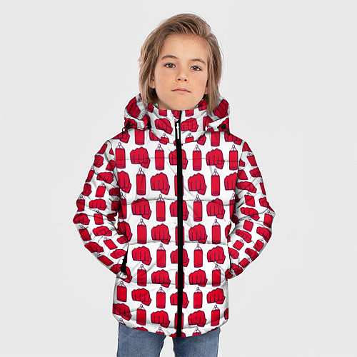 Зимняя куртка для мальчика KickBoxing / 3D-Черный – фото 3