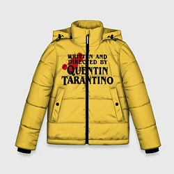 Куртка зимняя для мальчика Quentin Tarantino, цвет: 3D-черный