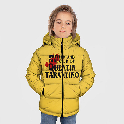 Зимняя куртка для мальчика Quentin Tarantino / 3D-Черный – фото 3