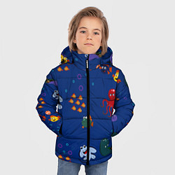 Куртка зимняя для мальчика Подводный мир, цвет: 3D-черный — фото 2