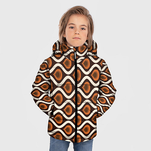 Зимняя куртка для мальчика Pattern / 3D-Черный – фото 3