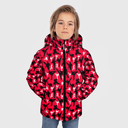Куртка зимняя для мальчика Белый Каратист против Черного, цвет: 3D-черный — фото 2
